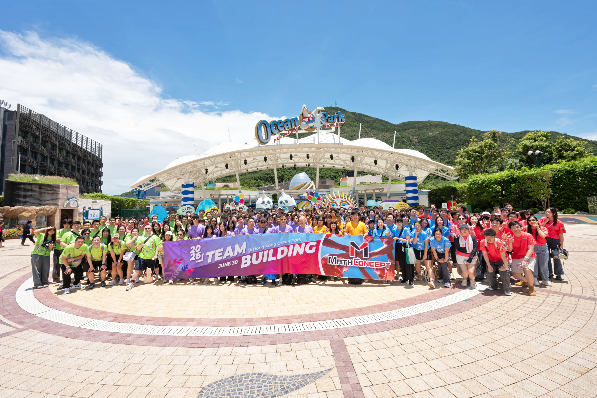 MathConcept Hong Kong members team building activity at Hong Kong Ocean Park