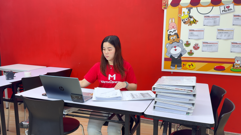 MathConcept franchise partner preparing the learning centre